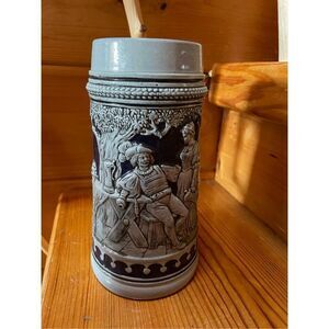 Gerz German Beer Stein Blue